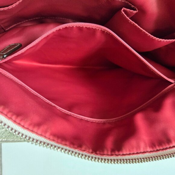 Coach Purse Poppy Dream Signature C Glam Multicolor White Canvas Tote Bag 19023 - Picture 14 of 14